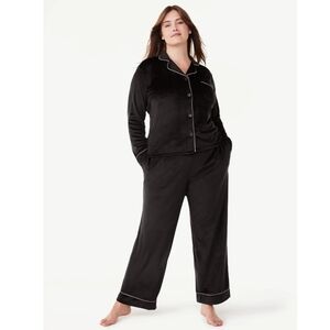 Joy Spun Size XL Matching Pajama Set in Black Soot